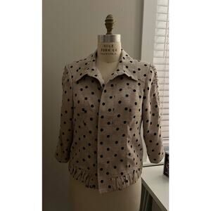 Polka Dot Blazer Jacket